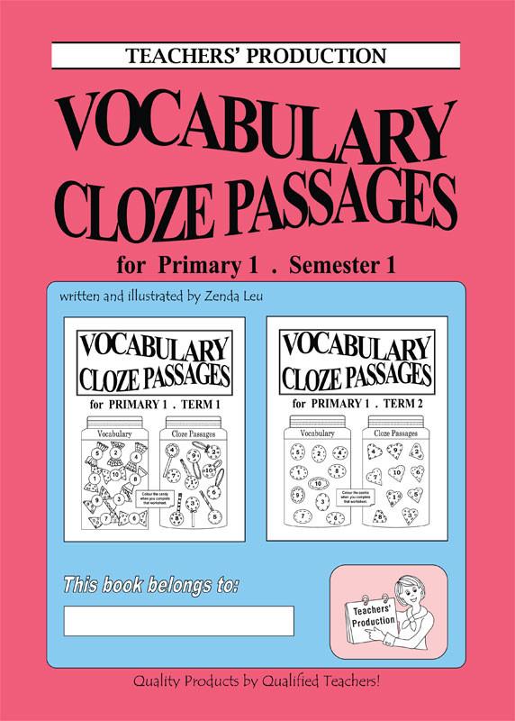 teachers production vocabulary cloze passages 1a supplementary