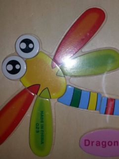 Wooden puzzle - Dragonfly