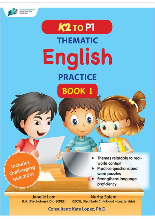 K2 to P1 Thematic English Practice Book 1