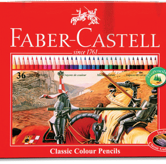 Colour pencils in tin case 36 L