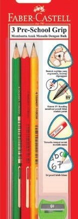 Junior Grip Black Pencil pack of 3