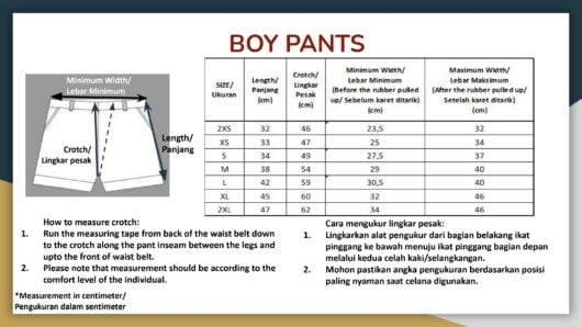 BOY PANT - Pre Primary - Image 2