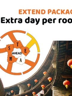 Extend Package Extra day per room - STEAM AHEAD PACKAGE