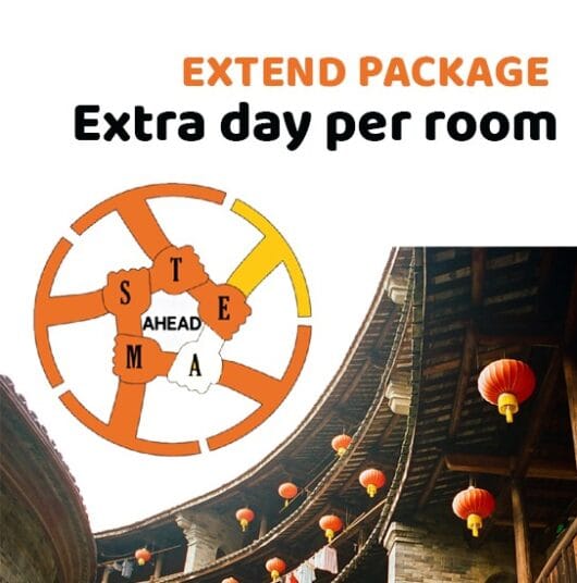 Extend Package Extra day per room - STEAM AHEAD PACKAGE